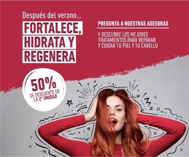 Fortalece, hidrata y regenera: 50% de descuento en la 2ª unidad