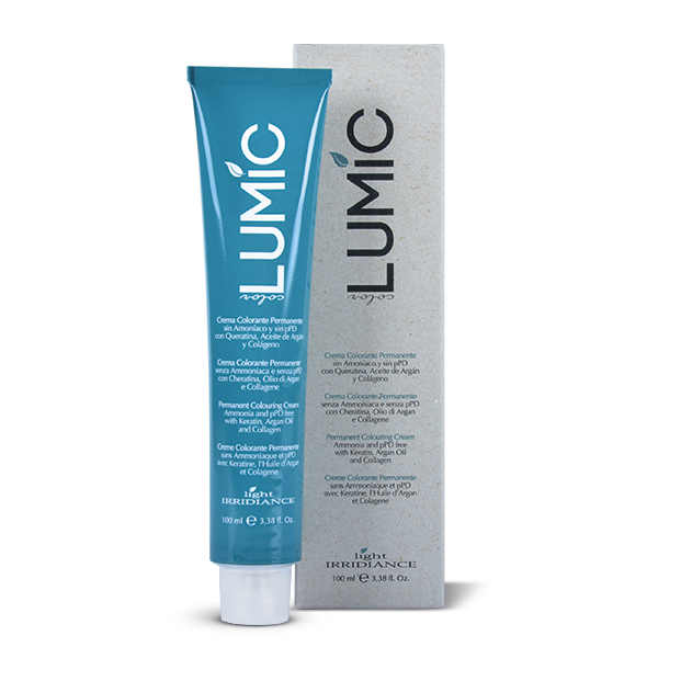TINTE LUMIC IRRIDIANCE 7.01 RUBIO NATURAL CENIZA SIN AMONIACO 100ML