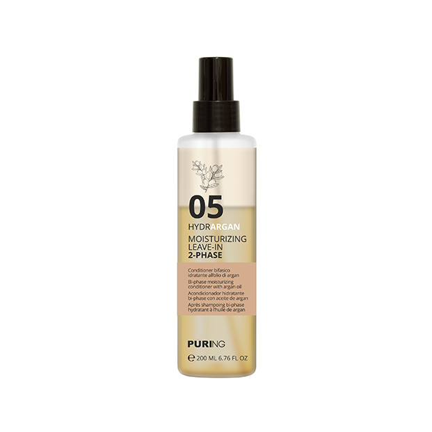ACONDICIONADOR BIFASICO SIN ENJUAGE 05 HYDRARGAN CON ARGAN 200ML PURING
